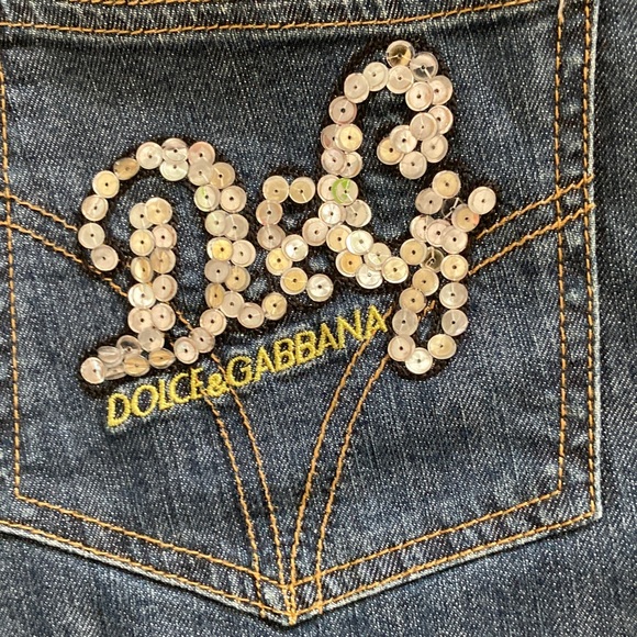 VTG Dolce & Gabbana Women's Dark Blue Straight Leg Jeans - Picture 3 of 9